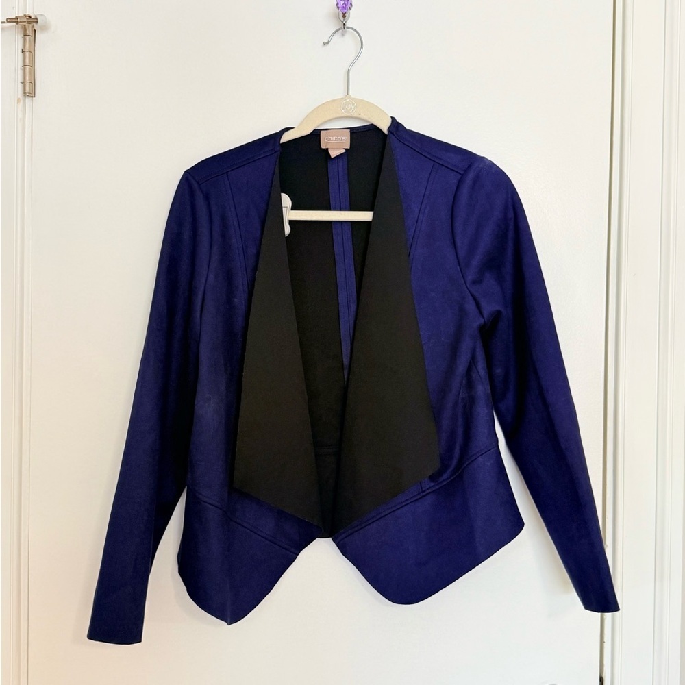 Suede‎ Blue Blazer